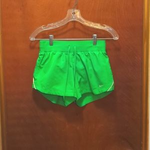 Nike Dry fit Running Shorts Bright Green XS